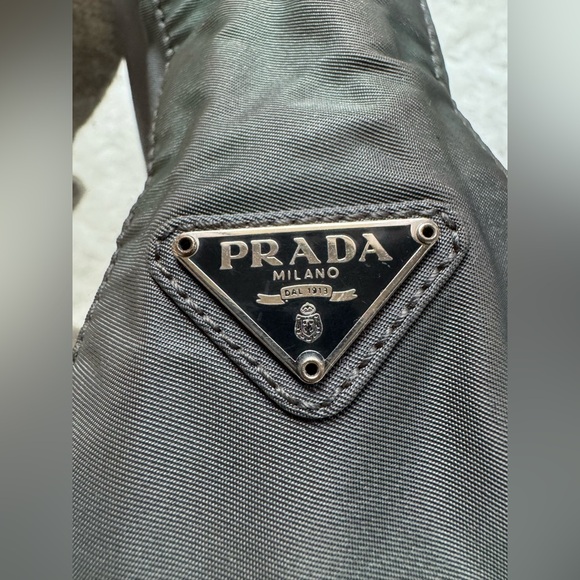 Authentic Prada Silver and Gray Shoulder Bag - Picture 14 of 16